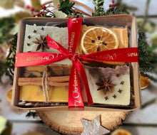 Load image into Gallery viewer, Handmade Luxury Christmas Four Soap Selection Gift Box. All natural, vegan & vegetarian friendly. - Mad About Nature