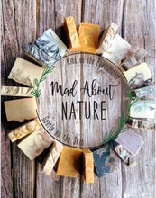 Load image into Gallery viewer, Handmade Soap Selection Box with Olive Wood Soap Dish and a Loofah Chunk - Palm Free Soap - Mad About Nature