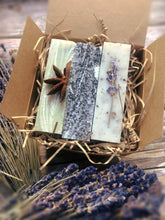 Load image into Gallery viewer, Gift Box of 3 Natural Soap bars min 300g - Mad About Nature