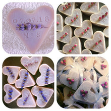 Load image into Gallery viewer, 25 Personalised luxury handmade heart soap wedding favours. Baby shower, bridal shower, gifts, gifts for guests. - Mad About Nature
