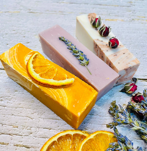 Beautiful Natural Handmade 3 Soap Gift Box