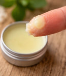 Natural Lip Balm by Madaboutnature in a 15ml container, made with organic oils, ideal for nourishing and moisturizing lips.
