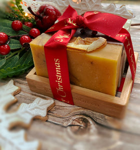 Handmade Christmas Soap Selection Gift with Soap Rack - Mad About Nature