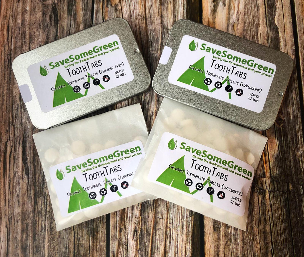 Natural Plastic Free Tooth Tabs (62 in Pack) - Mad About Nature