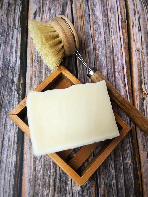 Natural Dish Washing Soap Bar with Soap Rack & Natural Wash Brush - Mad About Nature