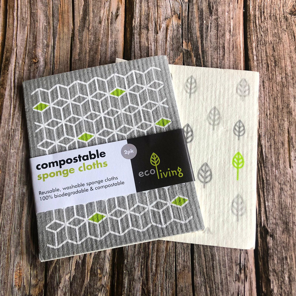 Compostable Sponge Cloths (2 pack)