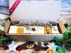 Handmade Luxury Christmas Soap Selection Gift Box. All natural, vegan & vegetarian friendly. - Mad About Nature