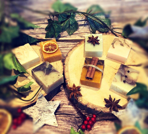 Handmade Luxury Christmas Soap Selection Gift Box. All natural, vegan & vegetarian friendly. - Mad About Nature