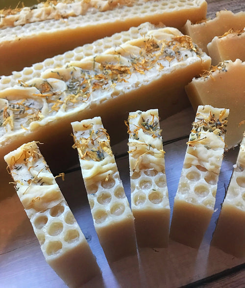 Honey with Bergamot & Cedarwood - Handmade Cold Processed Soap - Mad About Nature