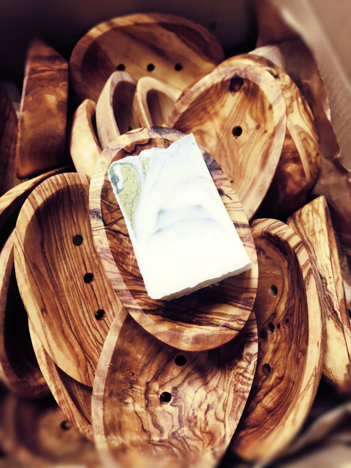 Olive Wood Soap Dish