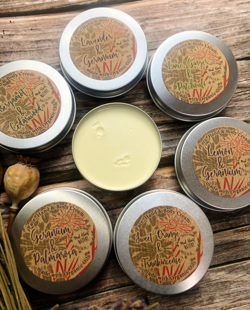 Hand, Body & Face moisturiser (Shea Butter, Evening Primrose Oil, Jojoba Oil) 60ml - Mad About Nature