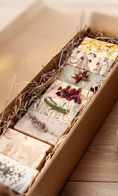 Handmade Luxury Soap Selection Gift Box. All natural, vegan & vegetarian friendly. - Mad About Nature