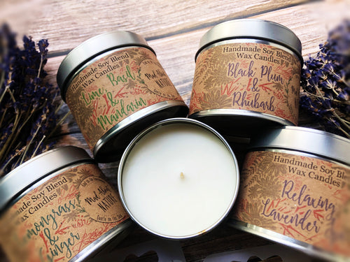 Soy Wax Blend Candle (40 hours burn time) - Mad About Nature