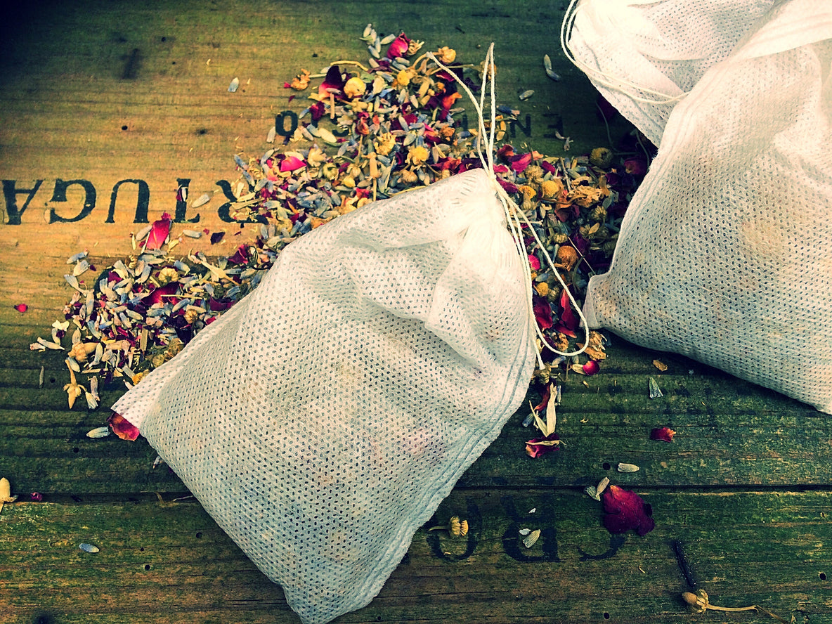 Herbal Bath Tea Bags with Sea Salt and Essential Oil (3 in pack)
