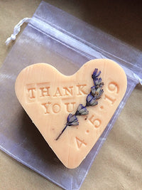 Personalised heart soap