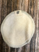 Eco-friendly Madaboutnature reusable make-up remover pads with wash bag, showing 16 soft cotton pads for gentle facial cleansing.