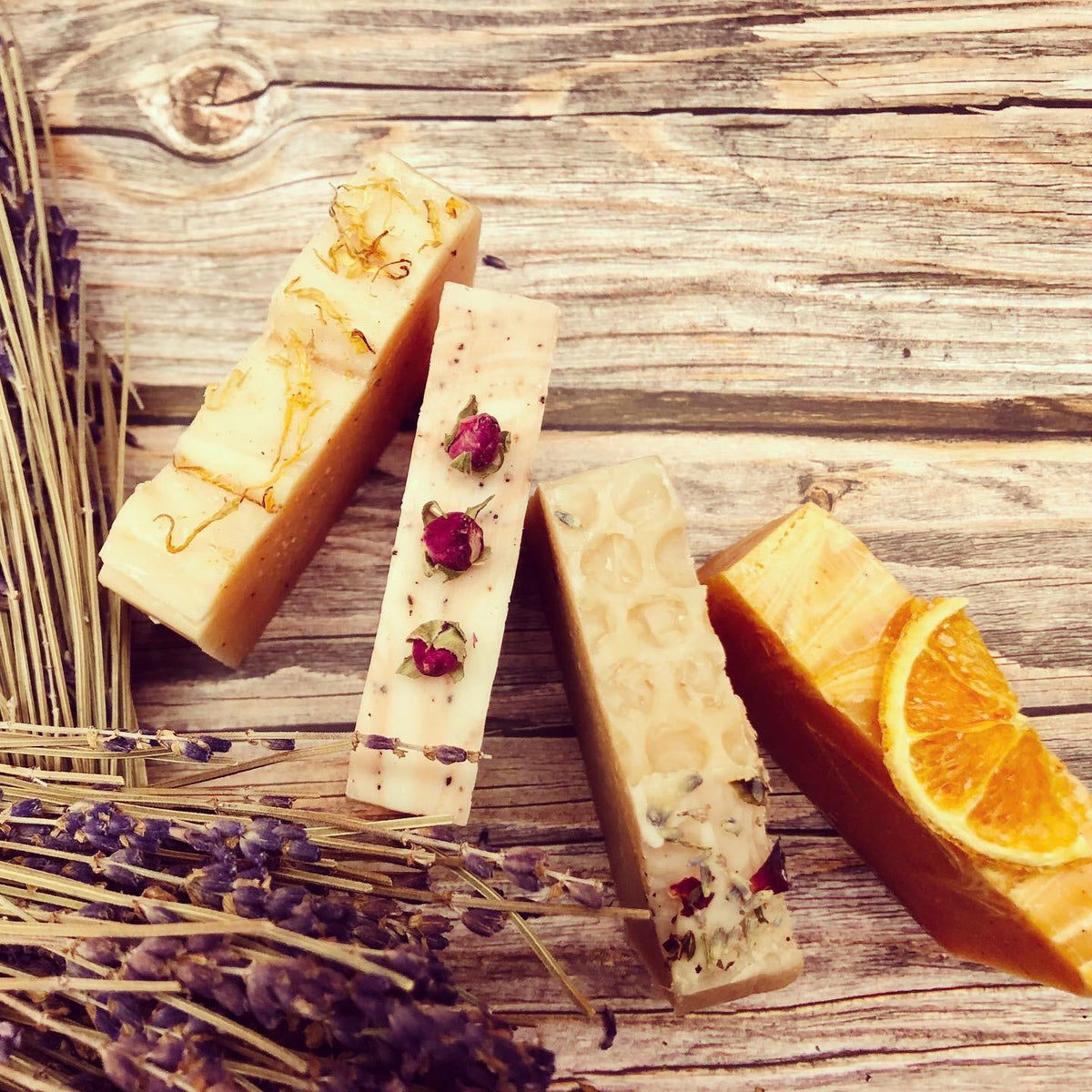 Handmade Soap Gift Box - 4 Beautifully Decorated Soaps. Vegan option available. - Mad About Nature